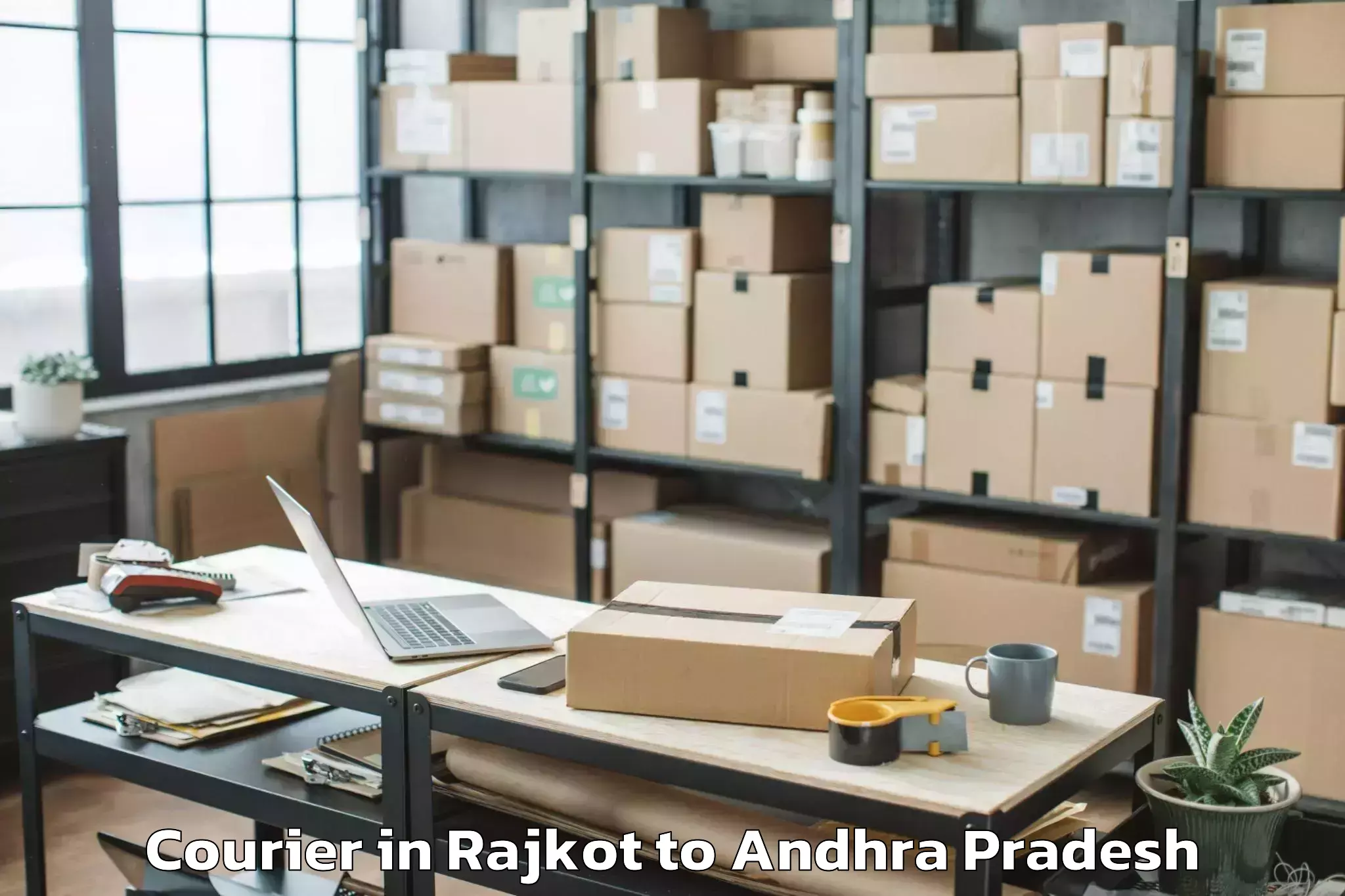 Efficient Rajkot to Vijayawada Airport Vga Courier